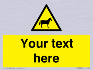 Custom warning horses